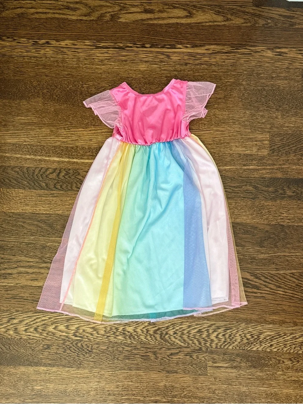 Girls Rainbow Princess Nightgown - Picture 3 of 3